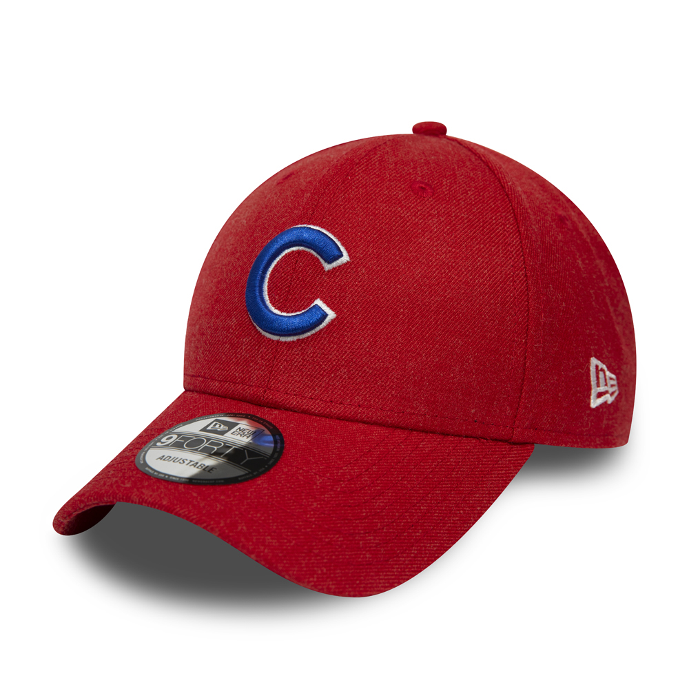 Casquette 9FORTY Chicago Cubs rouge chiné à languette de réglage crantée