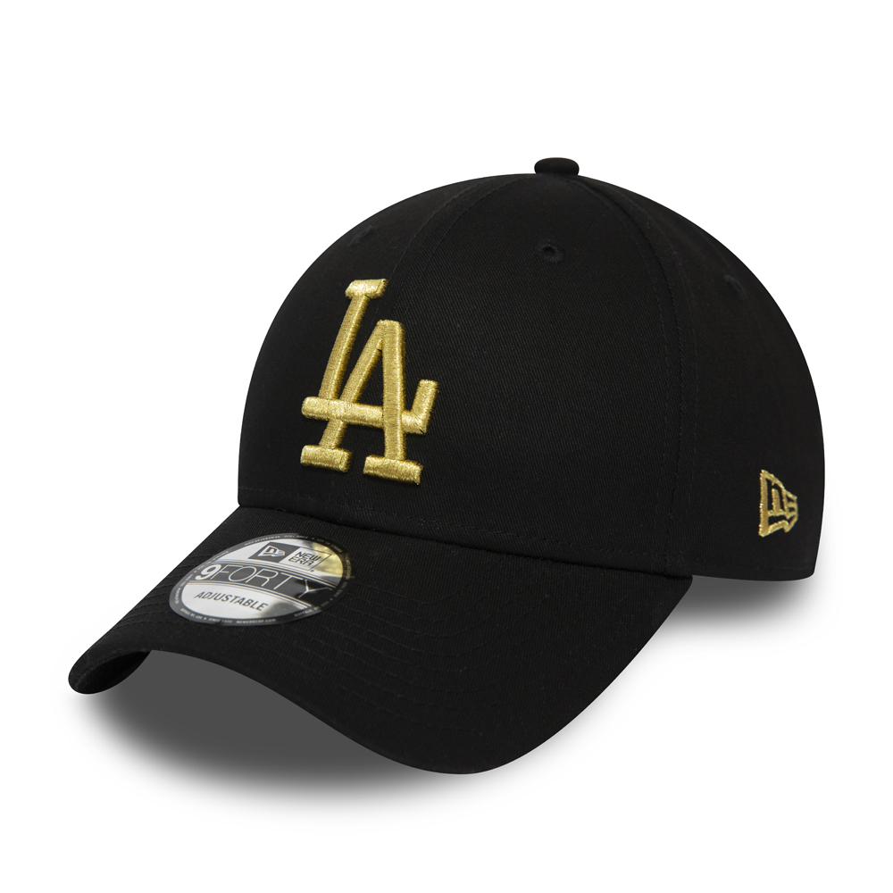 Los Angeles Dodgers Black 9FORTY Snapback Cap