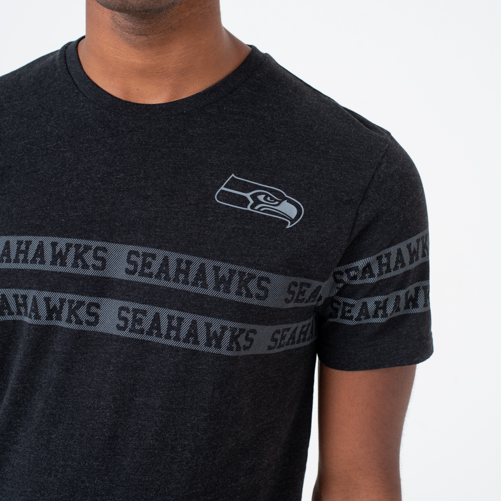 Seattle Seahawks Logo Black Tee