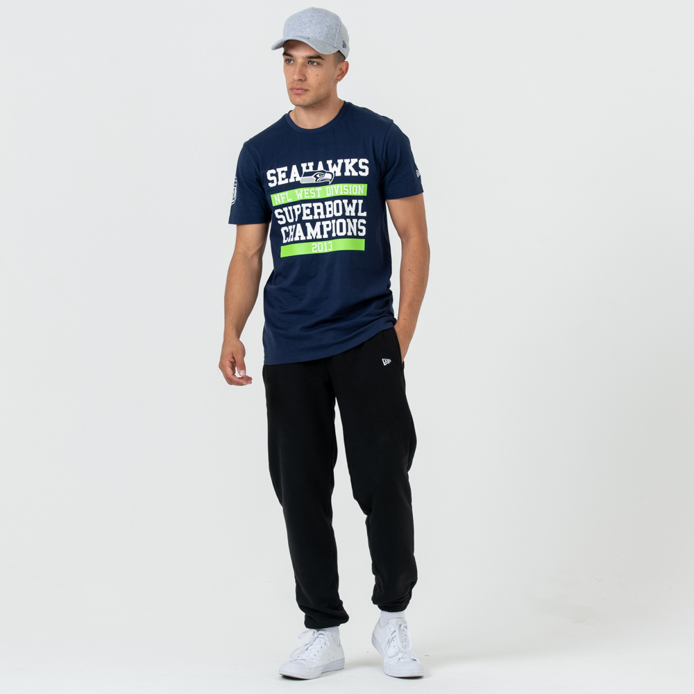 Seattle Seahawks – Large Graphic – T-Shirt – Blau