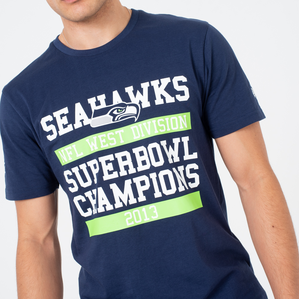 T-shirt Seattle Seahawks Large Graphic Blue