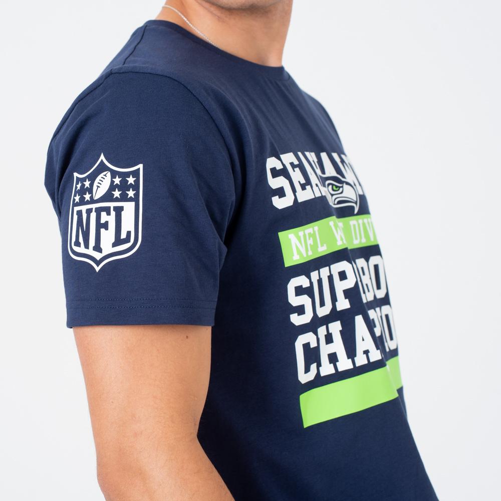 Camiseta Seattle Seahawks Large Graphic, azul