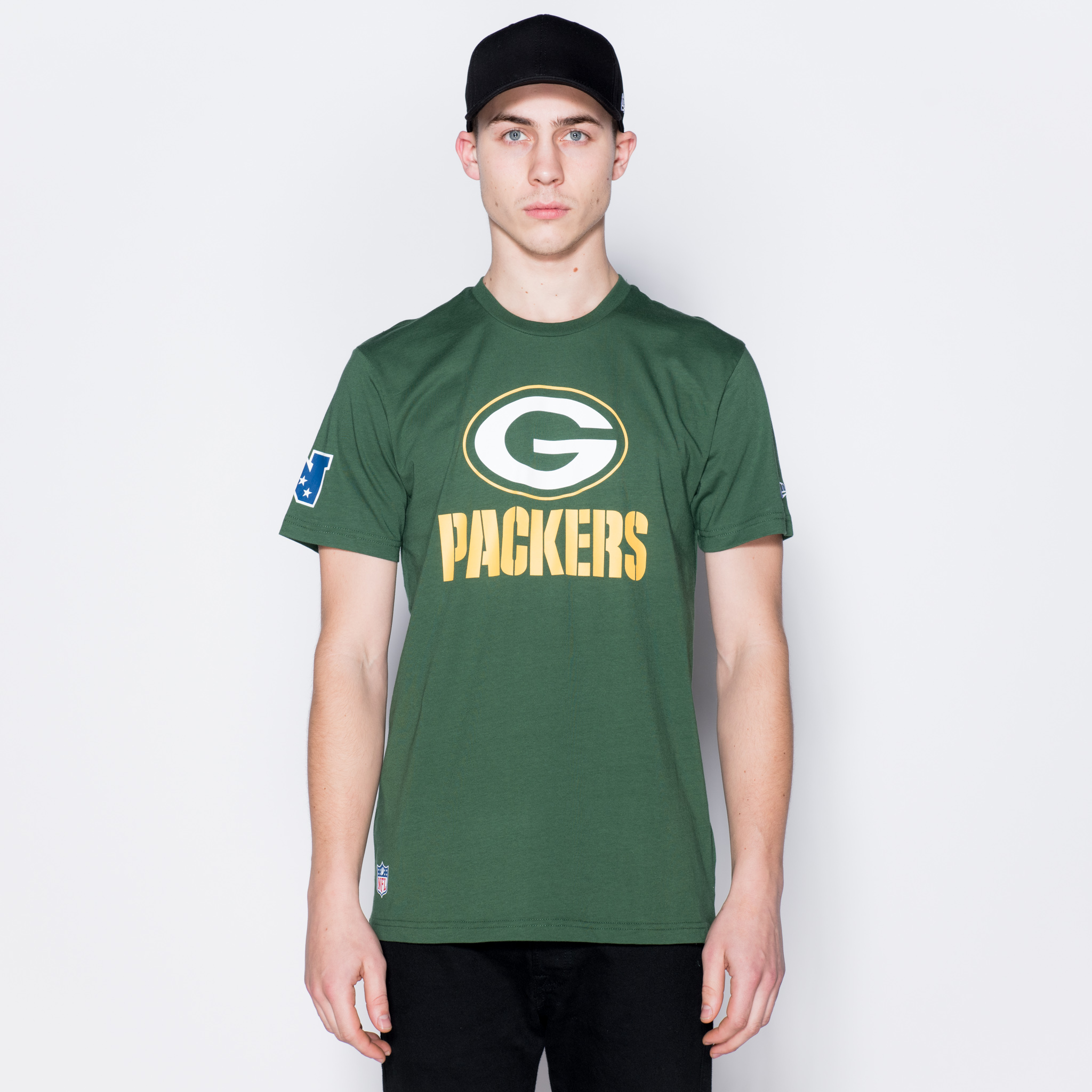 T-shirt Dry Era in verde con logo dei Green Bay Packers
