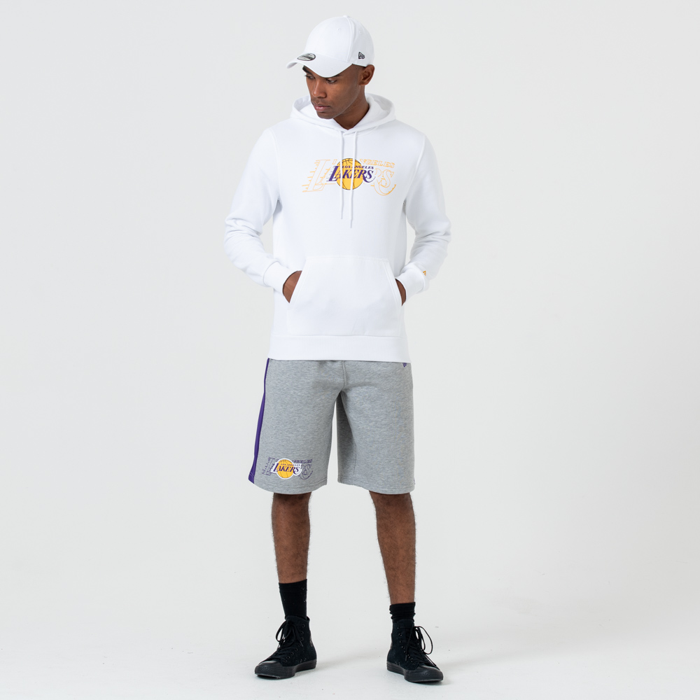 Sudadera estilo pulóver Los Angeles Lakers, blanco