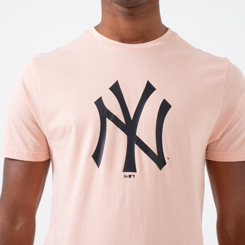 New York Yankees Logo Rosa T-Shirt