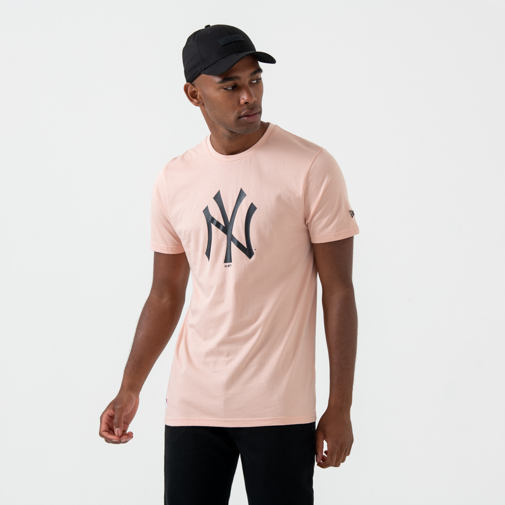 New York Yankees Logo Pink Tee