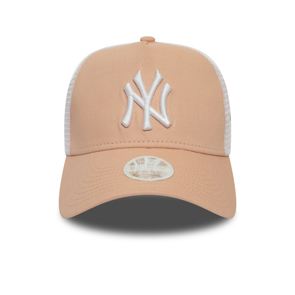 New York Yankees Essential Trucker A-Frame rose pâle femme