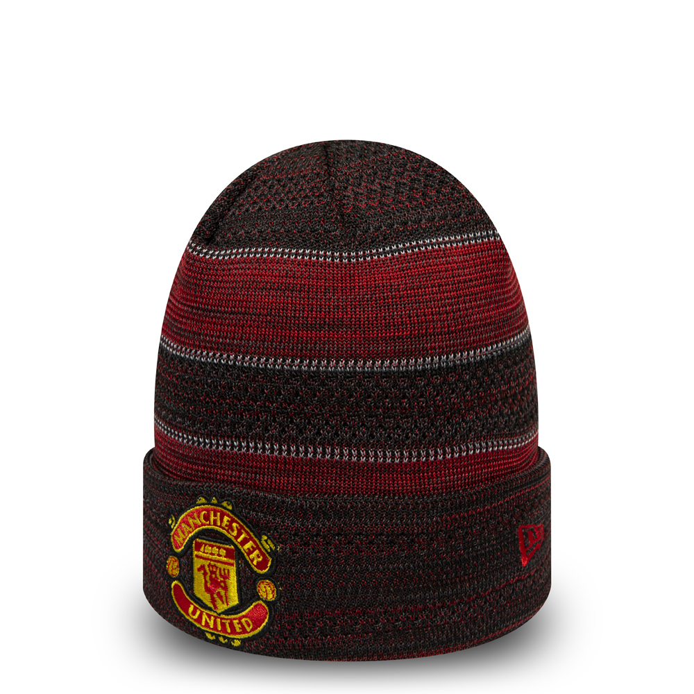 Berretto di maglia con risvolto del Manchester United Engineered bicolore
