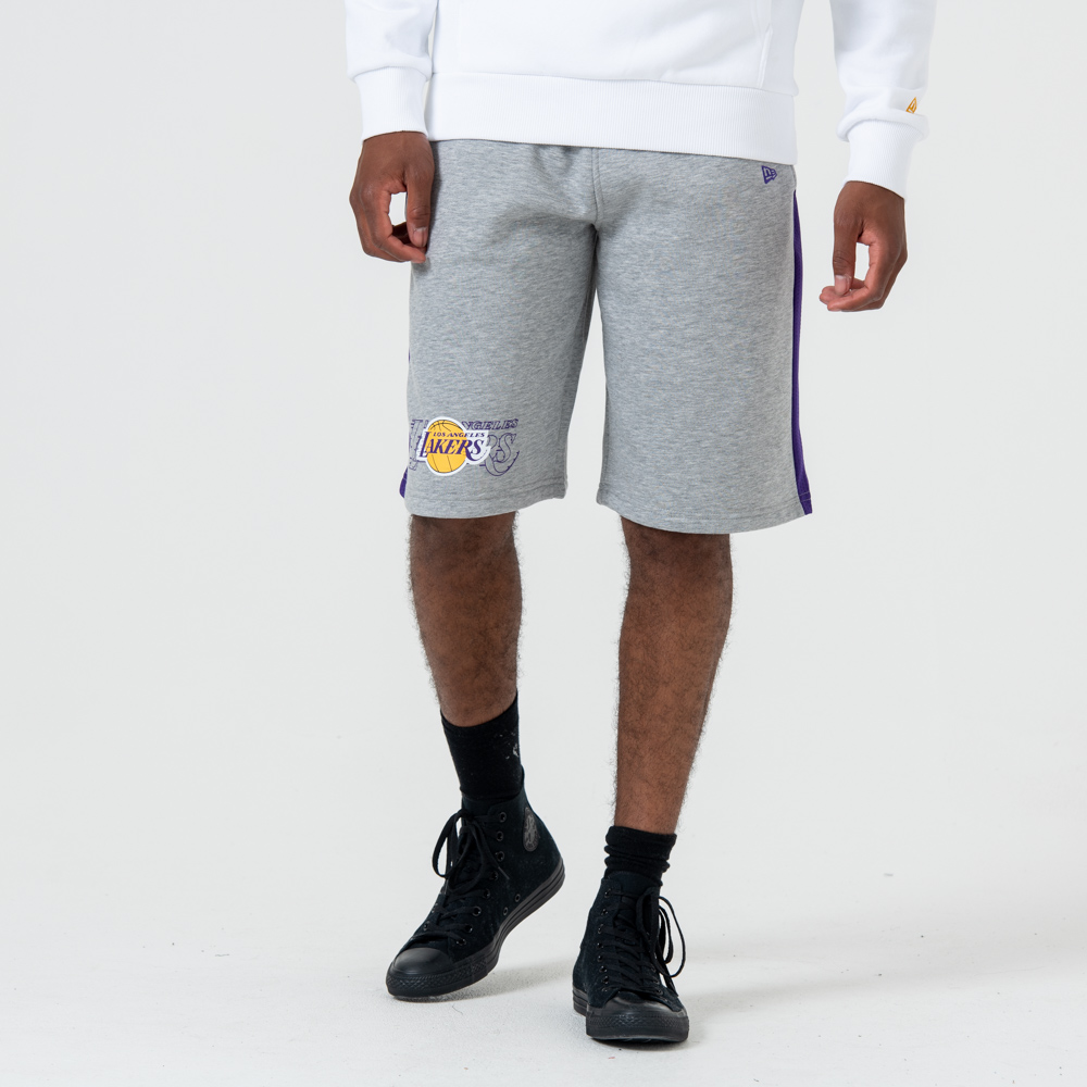 Los Angeles Lakers Logo Grey Shorts