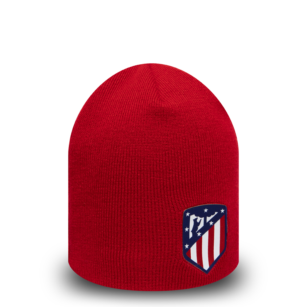 Gorro de punto ceñido Atlético de Madrid Logo, rojo