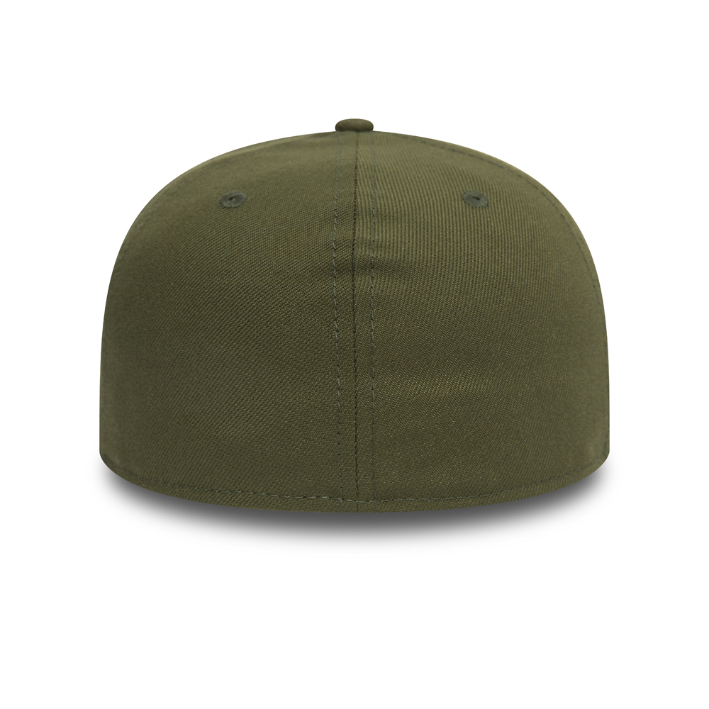 Cappellino con chiusura posteriore New Era 59FIFTY in verde oliva con applicazione