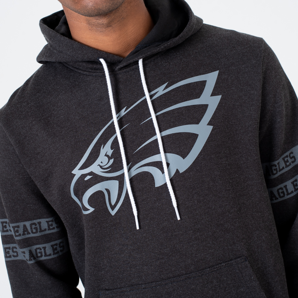 Sudadera estilo pulóver Philadelphia Eagles Logo, negro