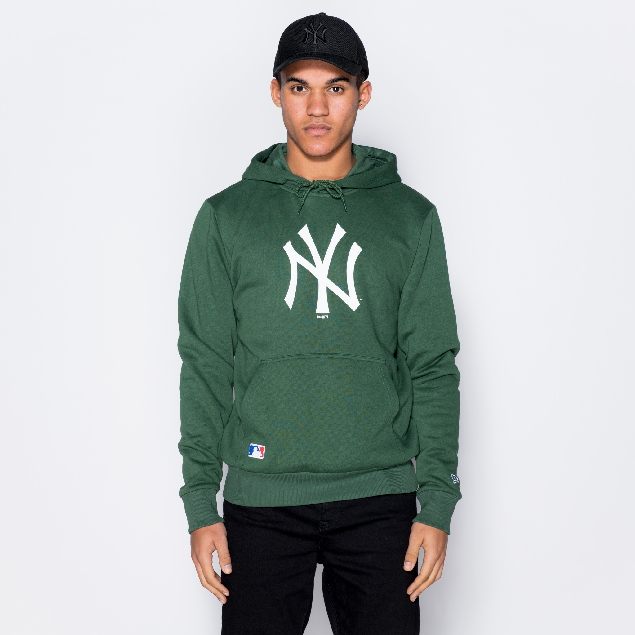 New York Yankees Logo Green Pulloveer Hoodie
