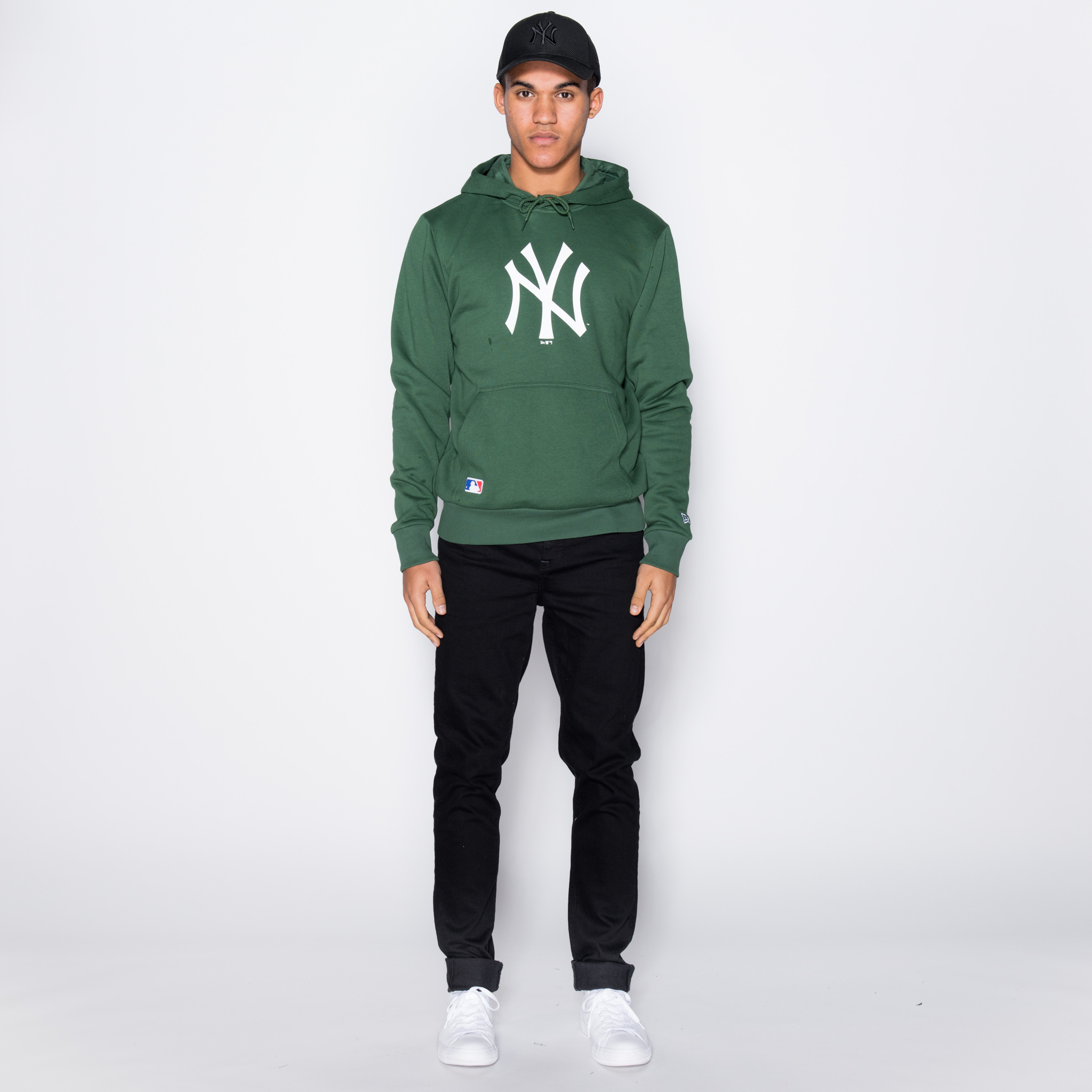 Sudadera tipo pulóver New York Yankees Logo, verde