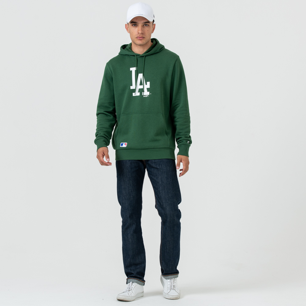 Los Angeles Dodgers Logo Green Pullover Hoodie