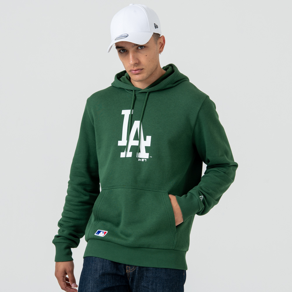 Felpa chiusa con cappuccio Los Angeles Dodgers Logo Green