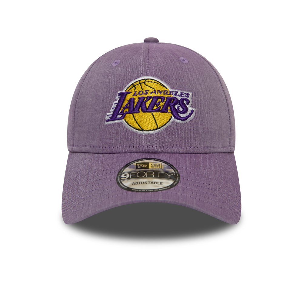Los Angeles Lakers Essential 9FORTY in tessuto chambray viola