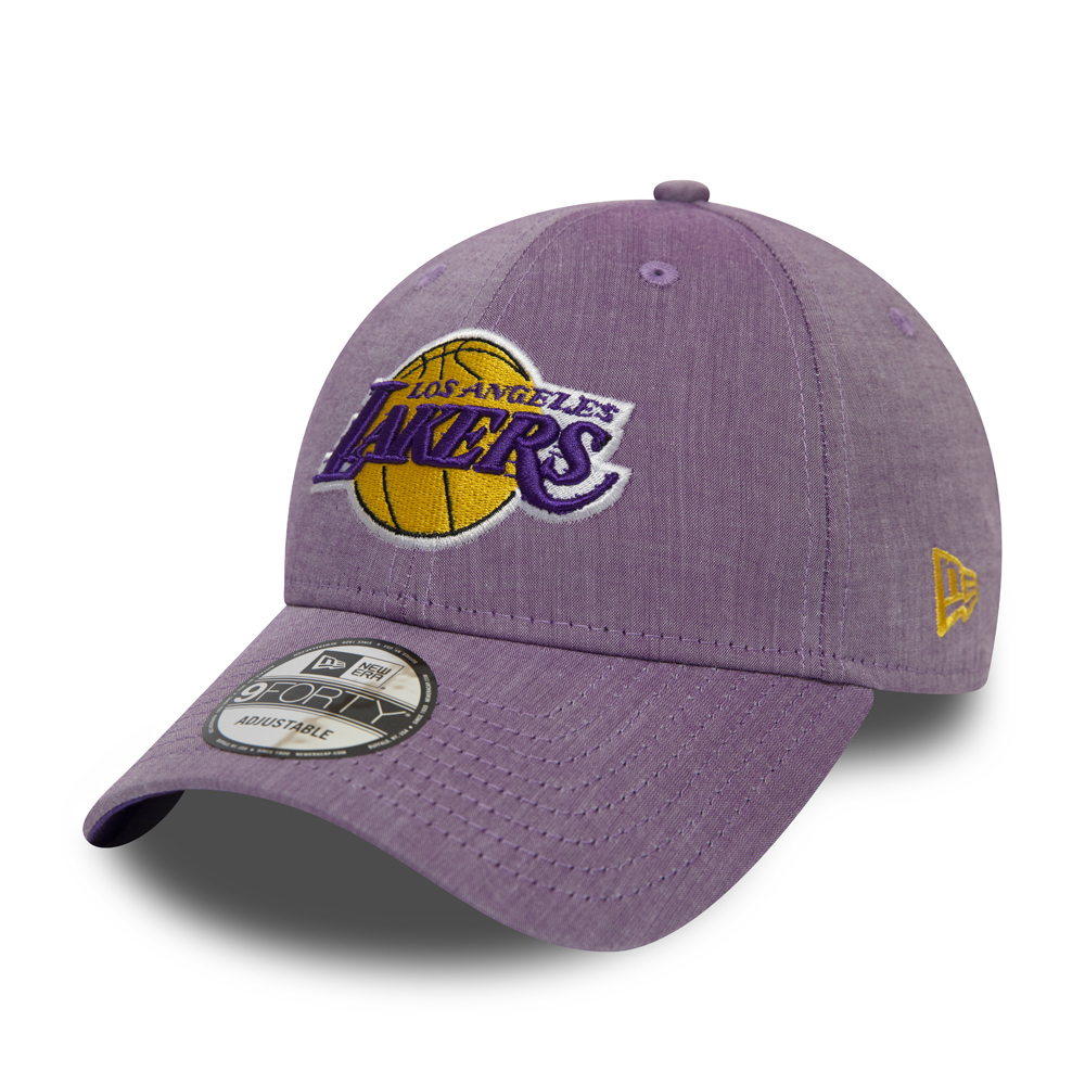 Los Angeles Lakers Essential 9FORTY in tessuto chambray viola