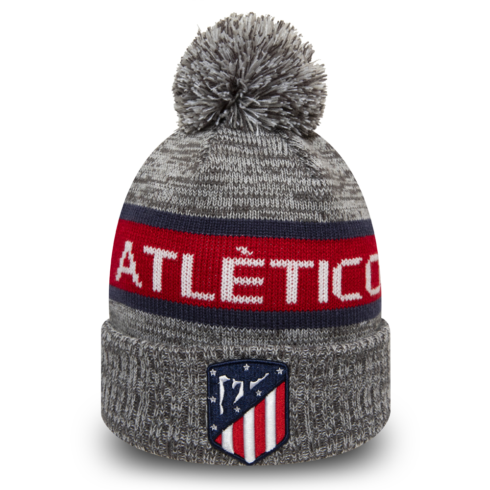 Atletico Madrid Logo Grey Bobble Skull Knit