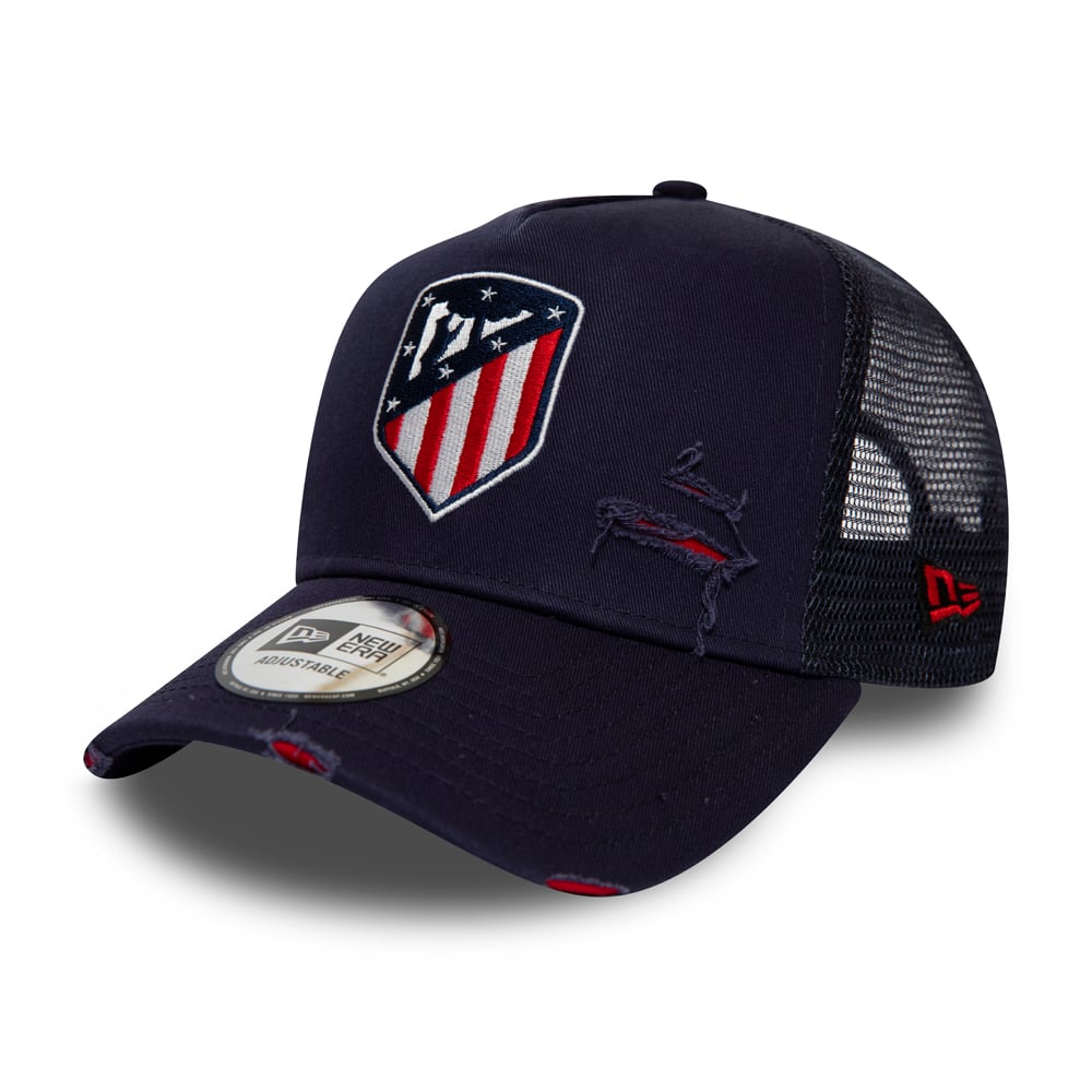 Atletico Madrid Distressed Navy A Frame Trucker