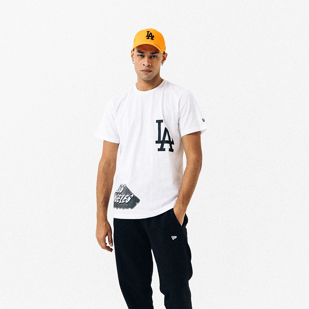 T-shirt Los Angeles Dodgers graphique blanc