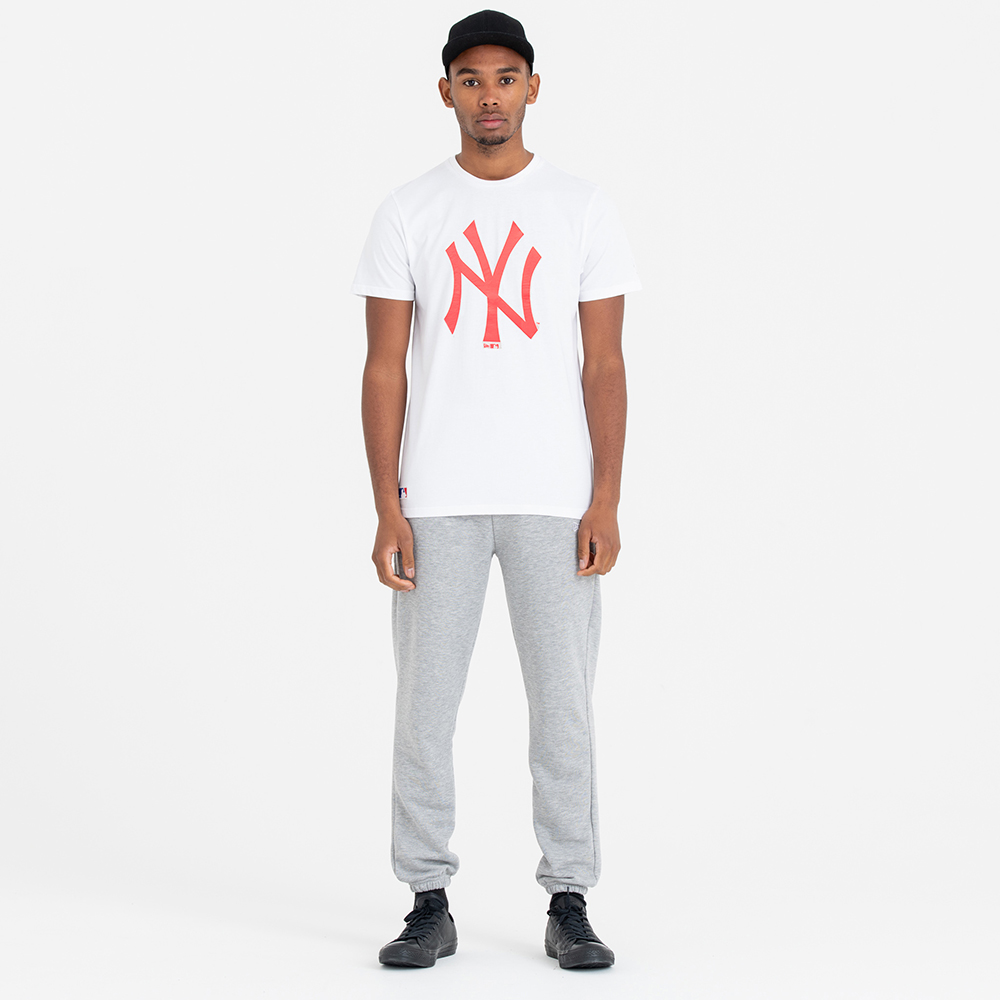 T-shirt New York Yankees rose fluo à logo