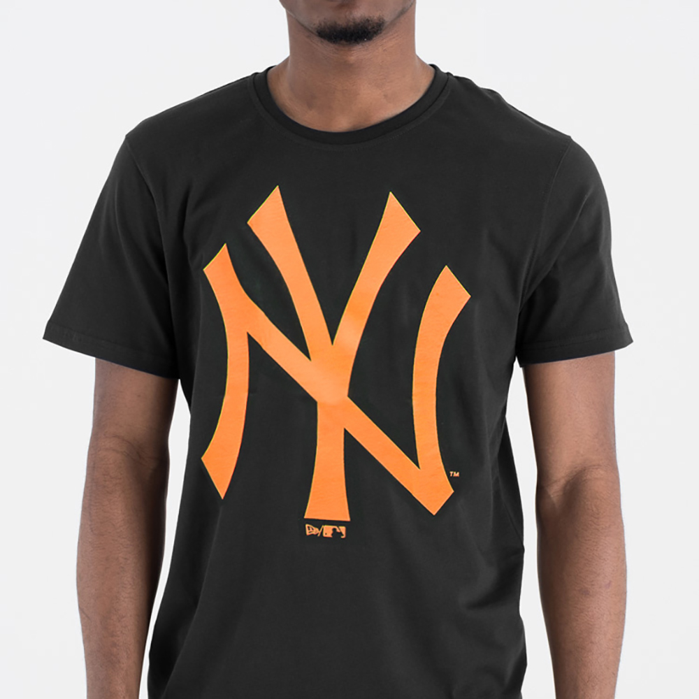 New York Yankees – T-Shirt mit Logo in Neonorange