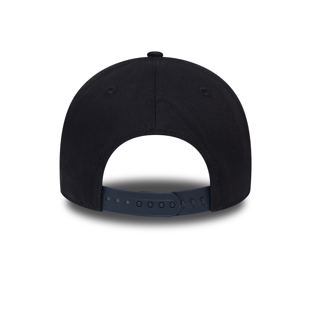 Cappellino con chiusura posteriore modello 9FORTY blu navy con logo New Era