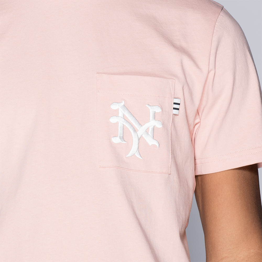 Camiseta New York Giants Vintage Pocket Logo, rosa