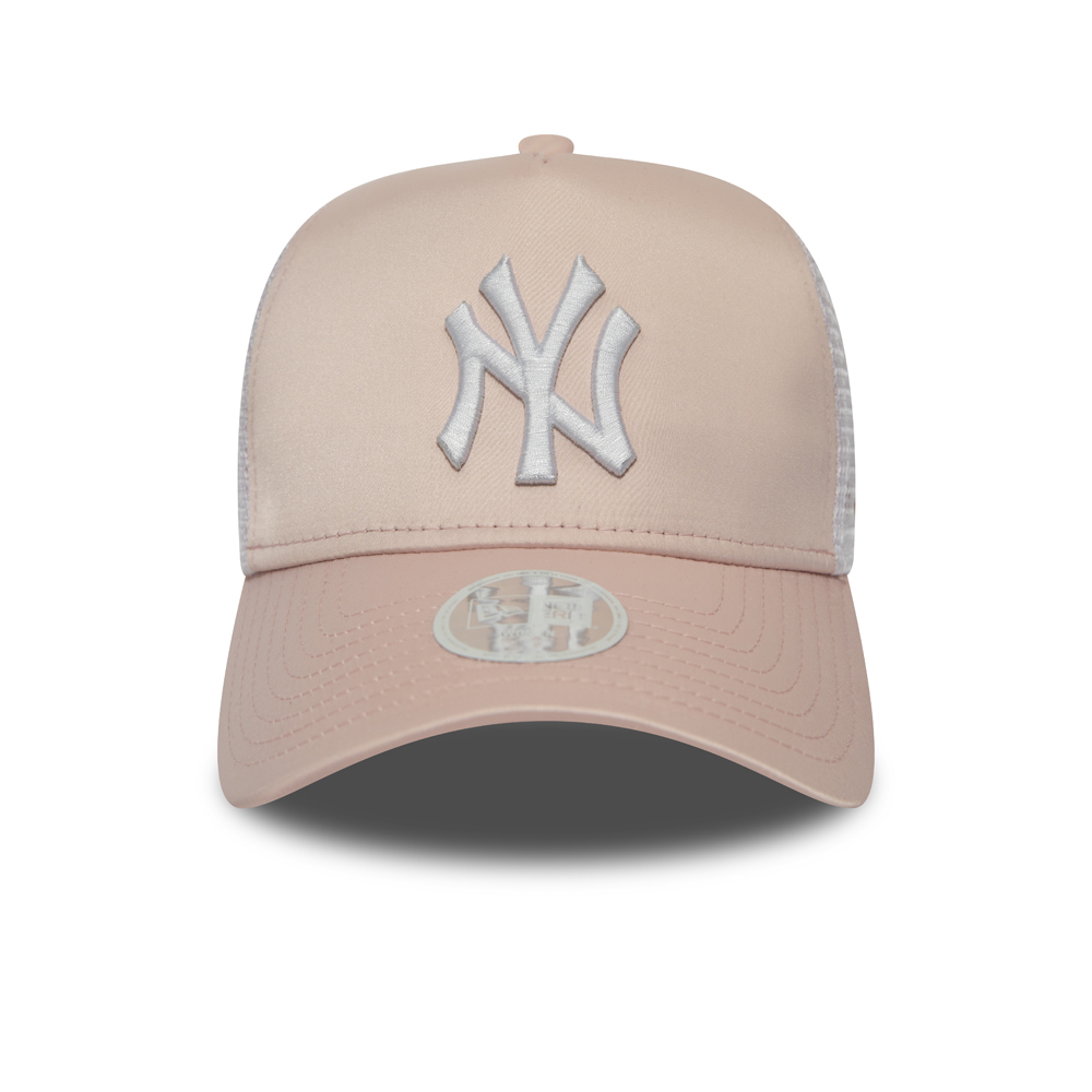 New York Yankees Womens Pink Satin A Frame Trucker