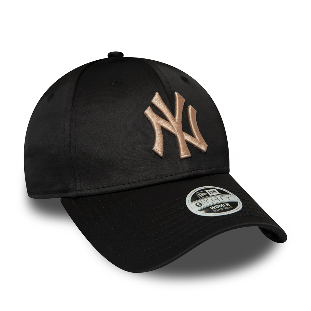 New York Yankees Femmes Noir Satin 9FORTY