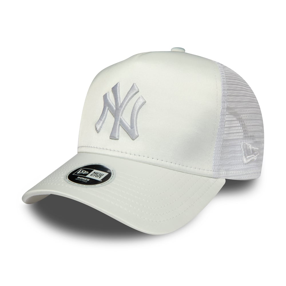 A-Frame Trucker – New York Yankees – Damen – Satin in Weiß