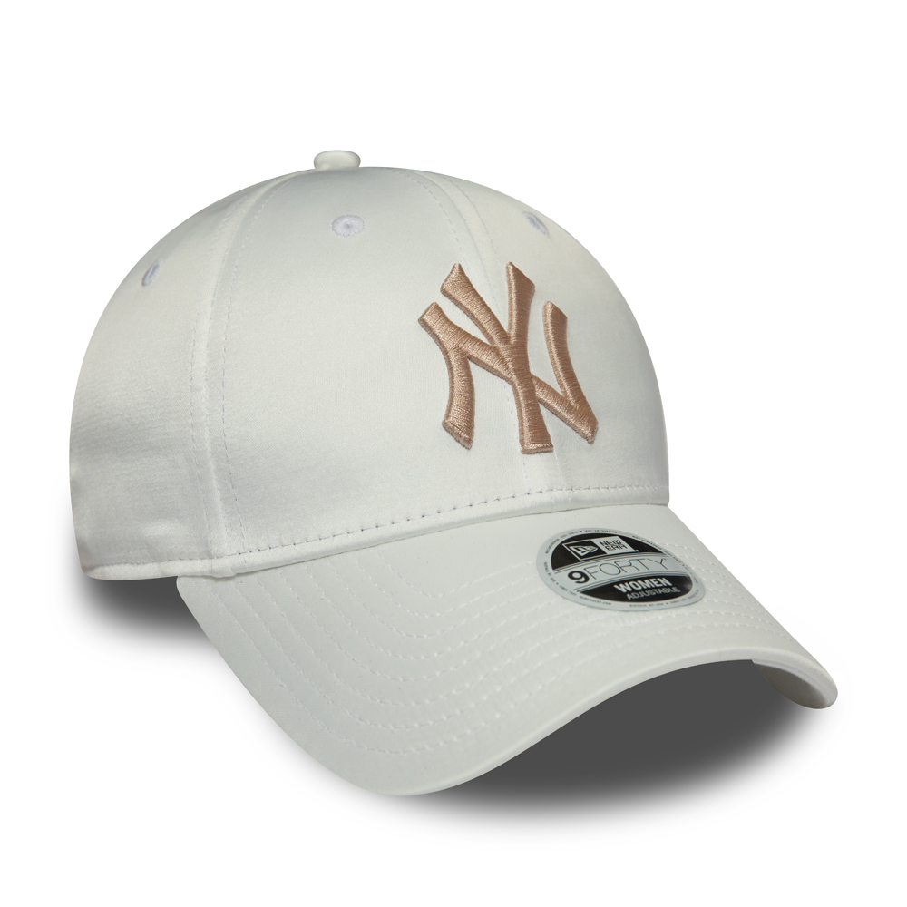 New York Yankees Satin 9FORTY blanche femme