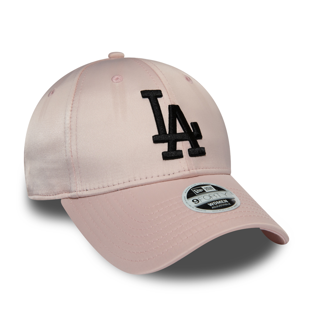 Los Angeles Dodgers Satin 9FORTY mujer, rosa