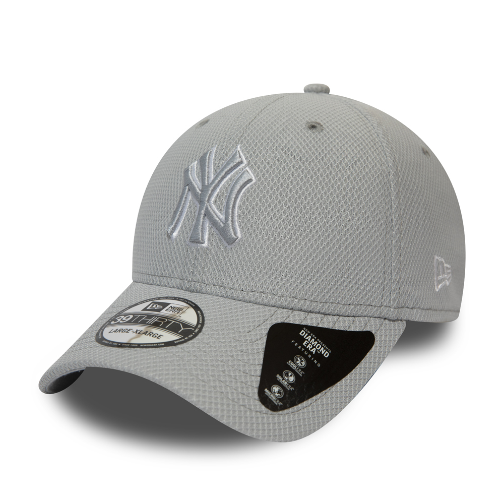 New York Yankees Stretch Tech Grau 39THIRTY Kappe