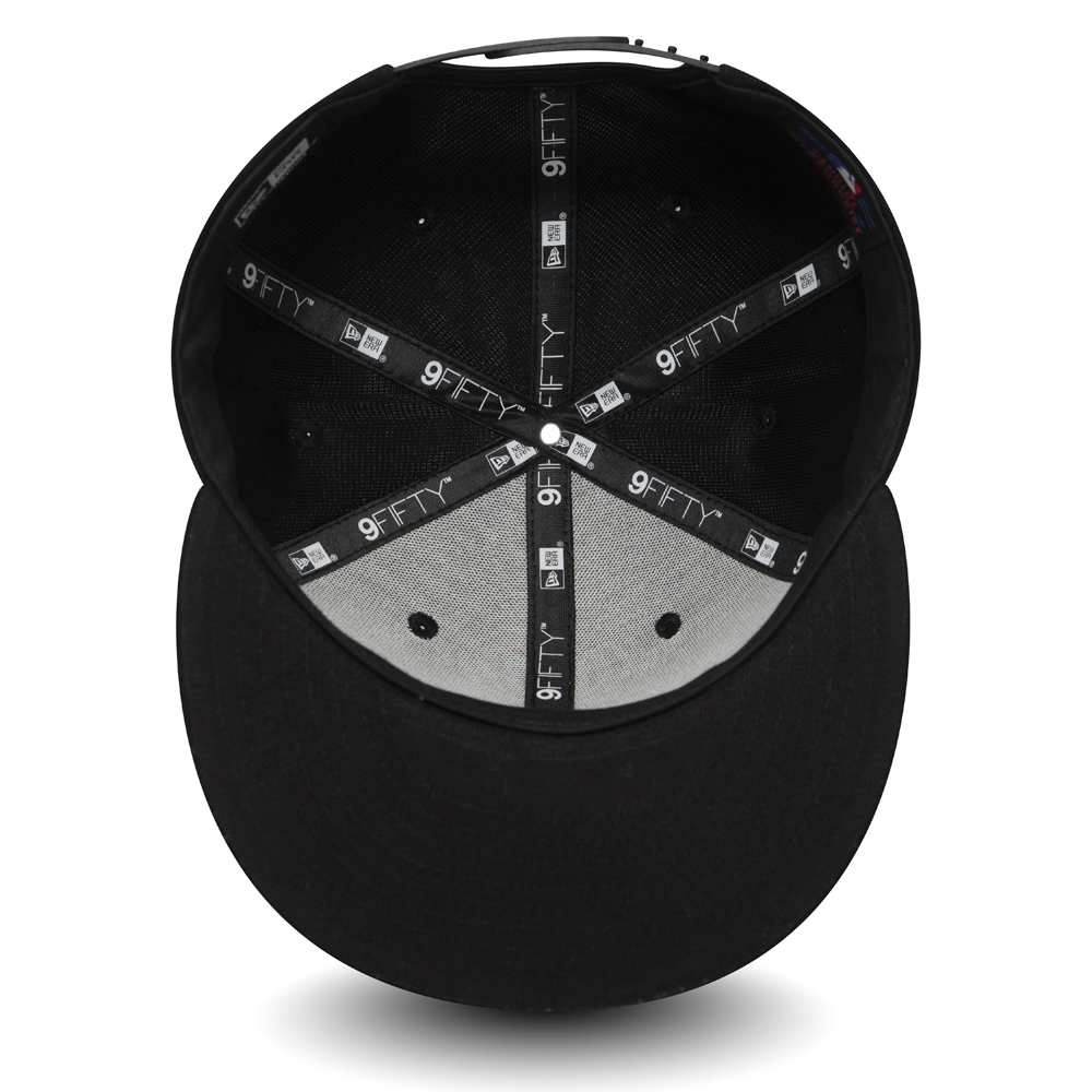 Cappellino 9FIFTY dei New York Yankees nero con logo riflettente