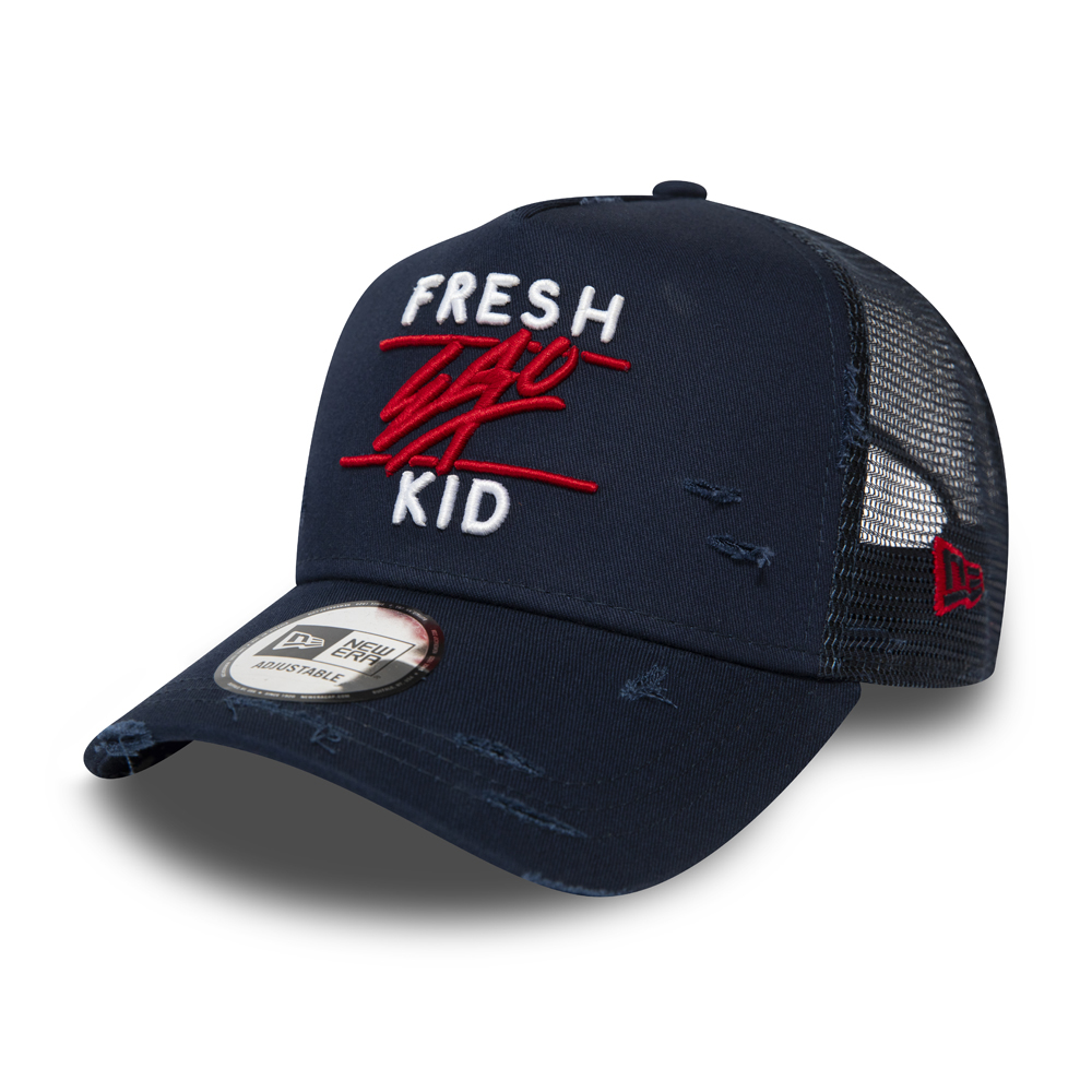 Fresh Ego Kid – Trucker-Kappe mit A Frame – Marineblau