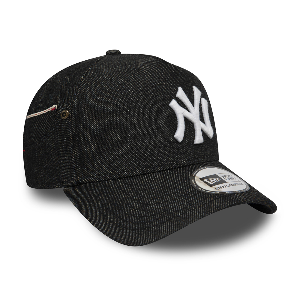 New York Yankees – Schwarze 9FORTY-Kappe aus Jeans