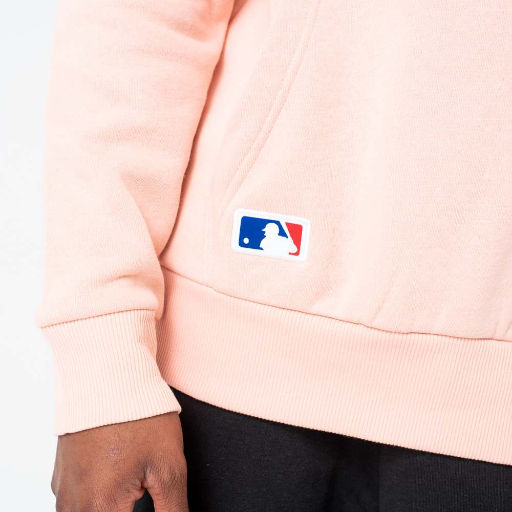 Los Angeles Dodgers Logo Pink Pullover Hoodie