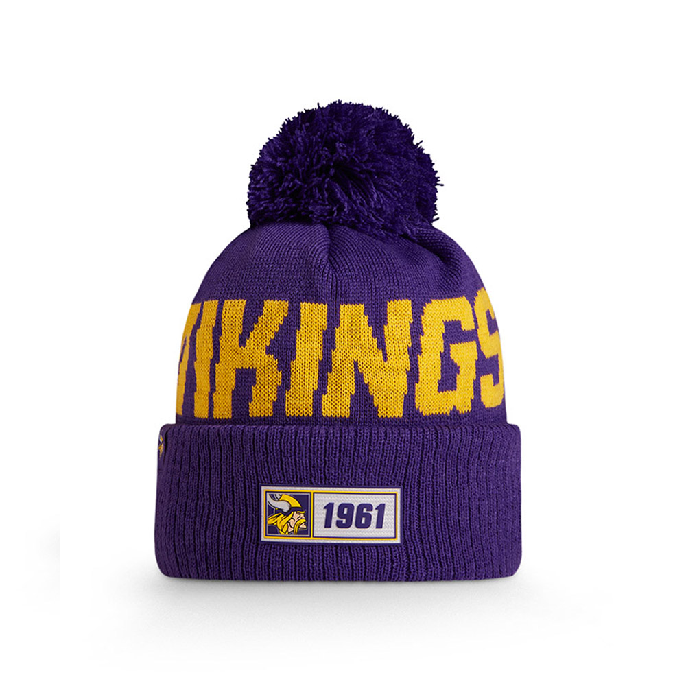 Bonnet Minnesota Vikings Purple en maille on field