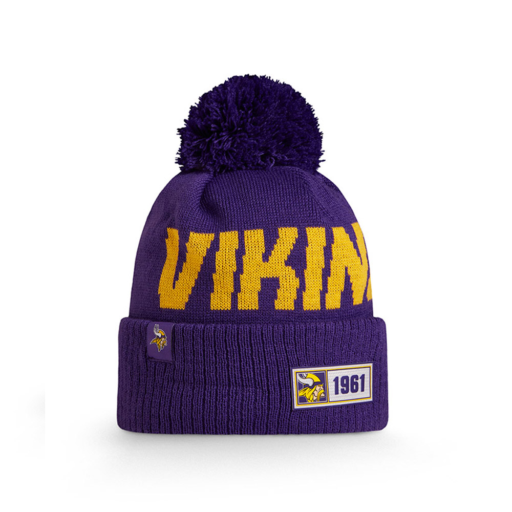 Bonnet Minnesota Vikings Purple en maille on field