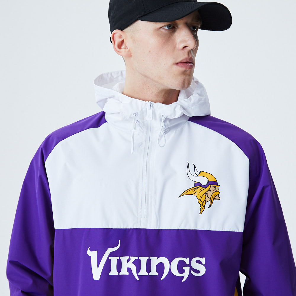 Minnesota Vikings Colour Block Windbreaker Jacket