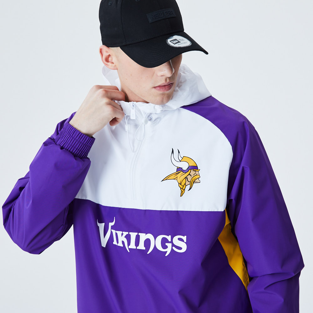 Minnesota Vikings Colour Block Windbreaker Jacket