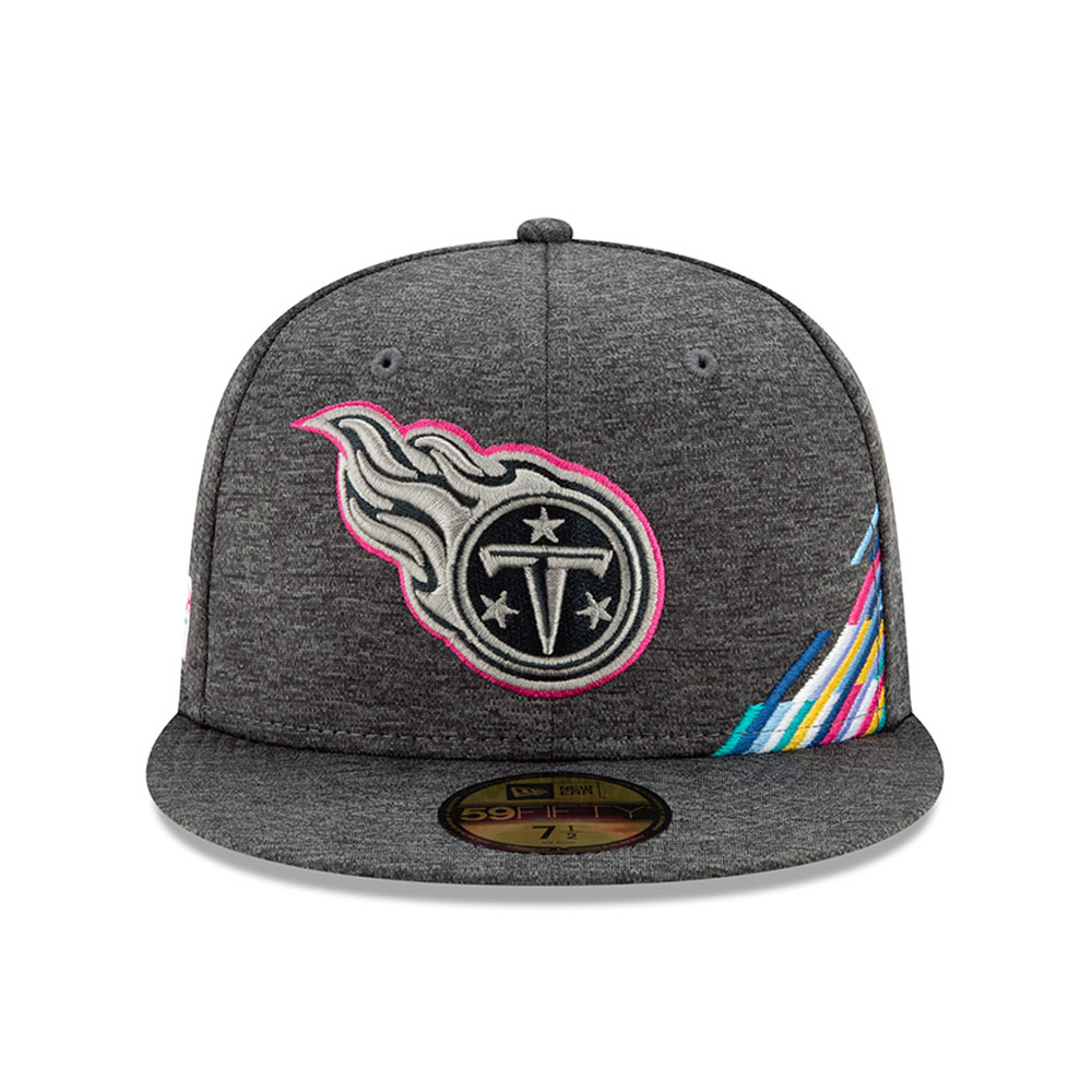 Tennessee Titans Crucial Catch Grey 59FIFTY Cap