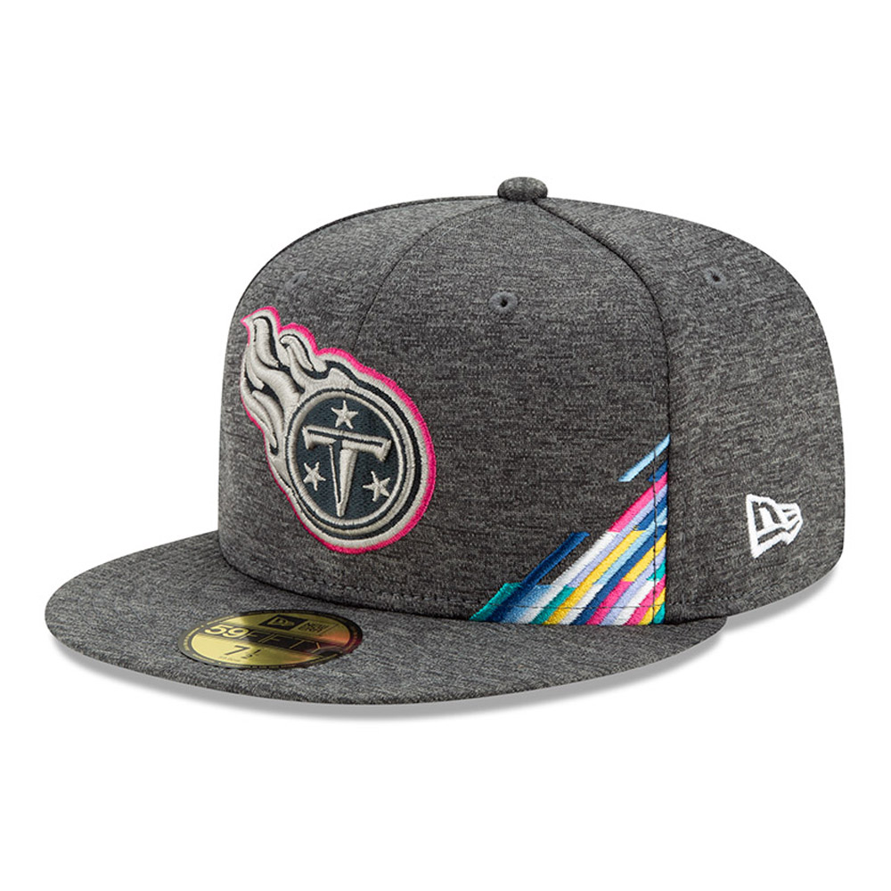 Graue Crucial Catch 59FIFTY-Kappe der Tennessee Titans