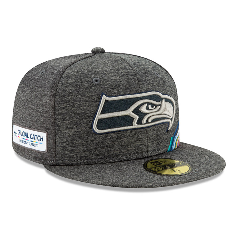 Cappellino 59FIFTY Seattle Seahawks Crucial Catch grigio