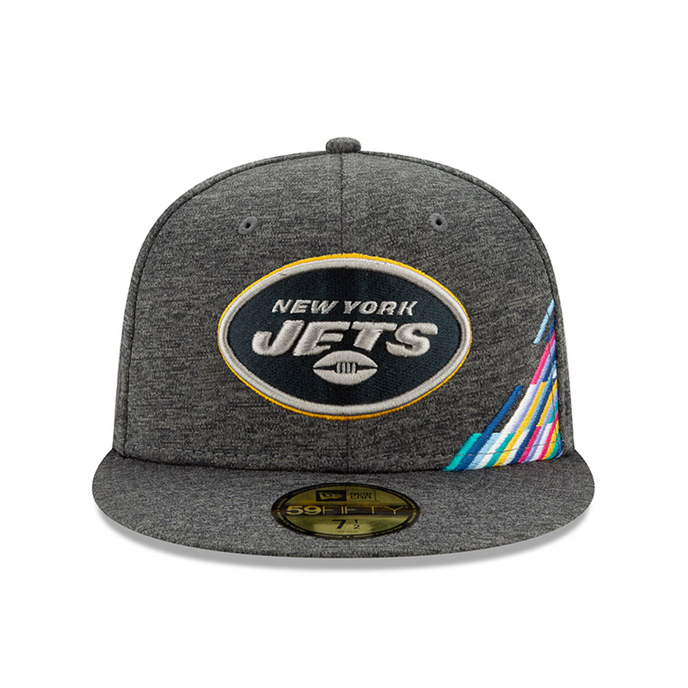 New York Jets Crucial Catch Grey 59FIFTY Cap