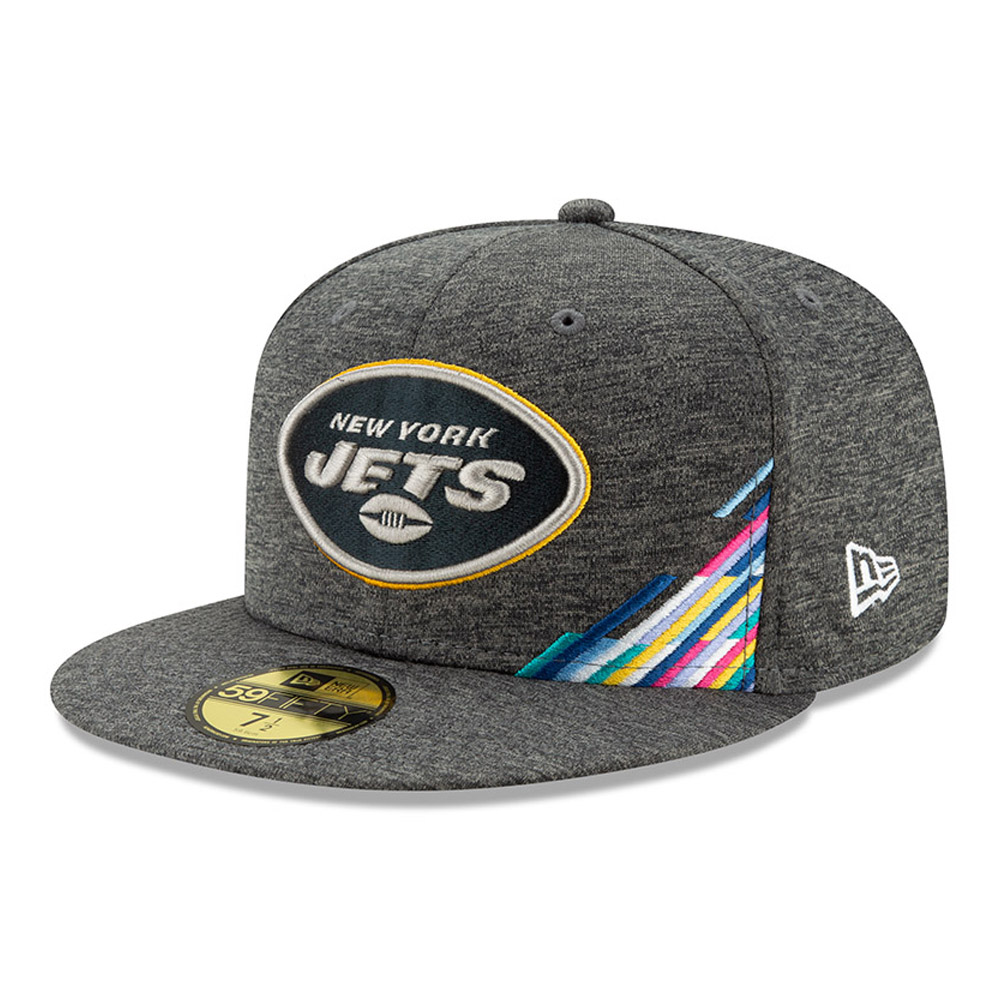 Graue Crucial Catch 59FIFTY-Kappe der New York Jets