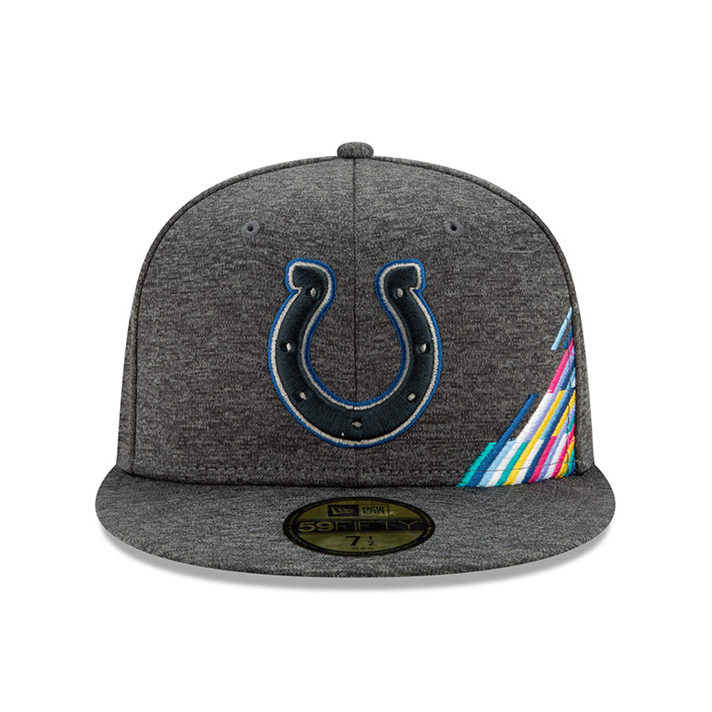 Graue Crucial Catch 59FIFTY-Kappe der Indianapolis Colts