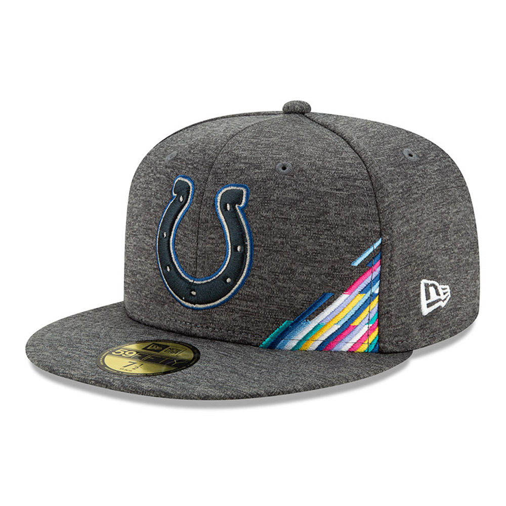 Graue Crucial Catch 59FIFTY-Kappe der Indianapolis Colts